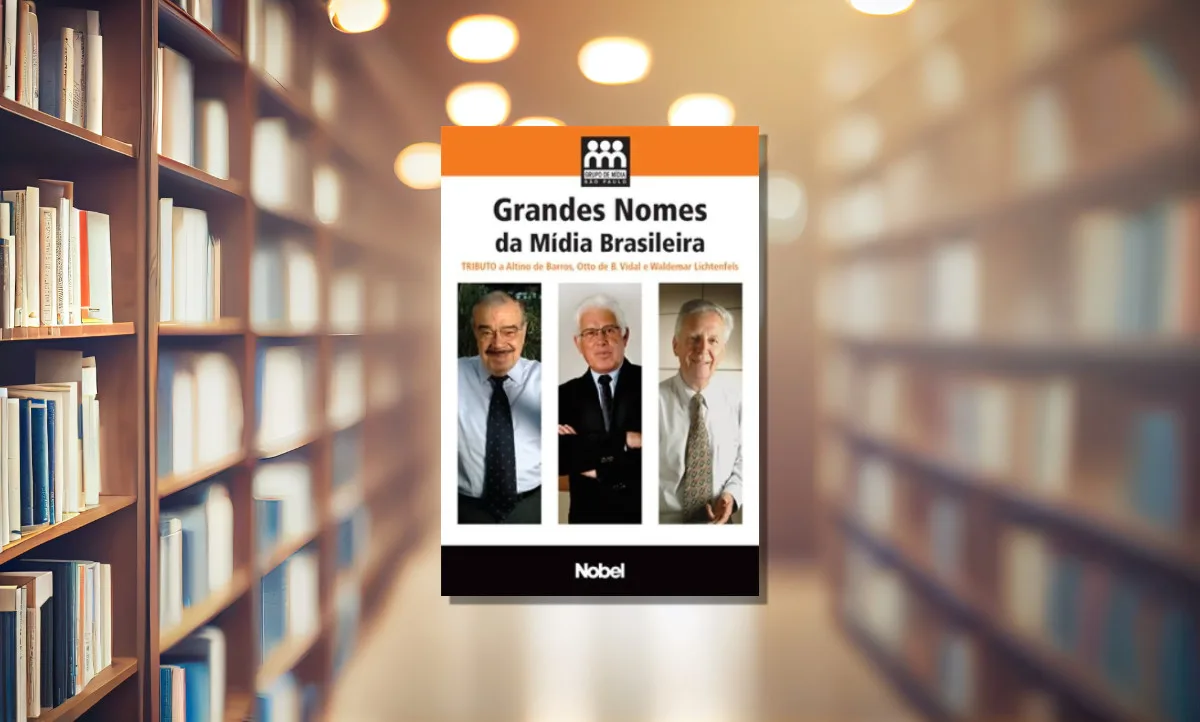 Capa do livro Grandes Nomes da Mídia Brasileira